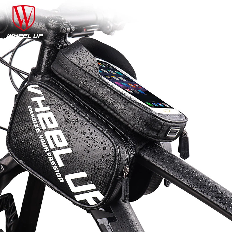 

WHEEL UP 6.5in Phone Case Waterproof Touchscreen Bicycle Bag Large Capacity Road Bike Front Beam Bag MTB Pack Riding Equipment