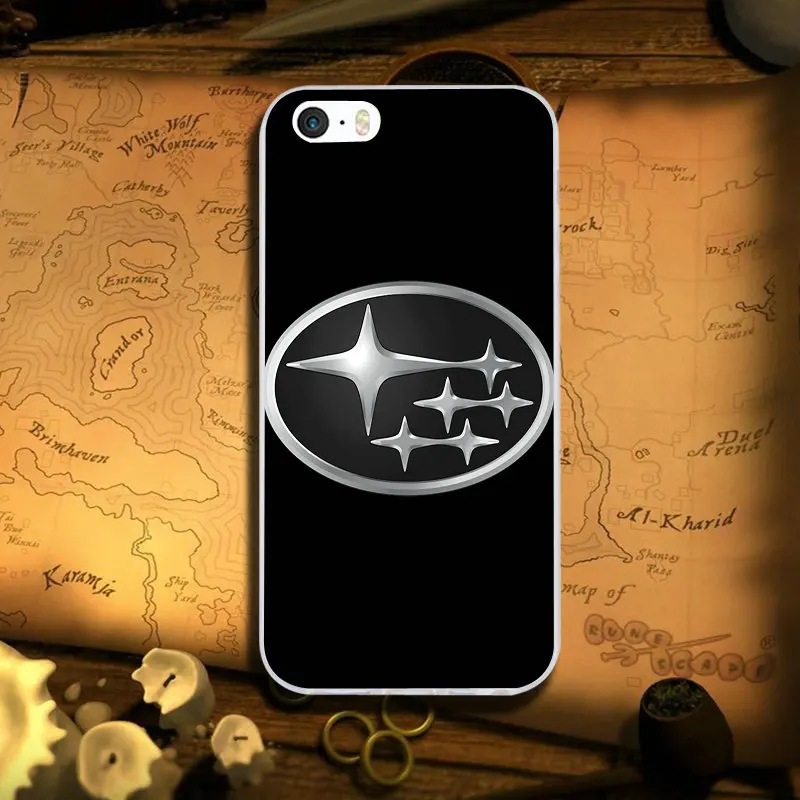 Image 11 Мягкие силиконовые чехлы из ТПУ для мобильных телефонов Чехол для iPhone 7 6S 6 8 Plus 5 5S 5C SE X XR XS Max 4 4s Shell Hot Car Логотип Subaru - Цвет: Image 11