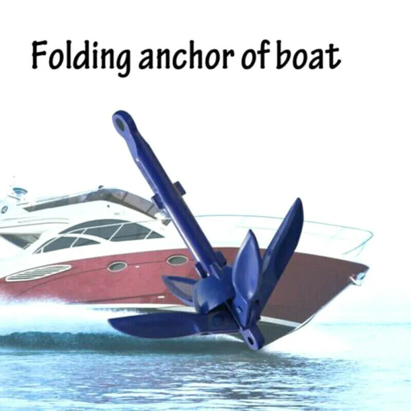

4-Tine R Owing Boats Folding Anchor Small Boat Anchor Marine Rope Kit for Kayak Canoe Boat Marine Sailboat Watercraft