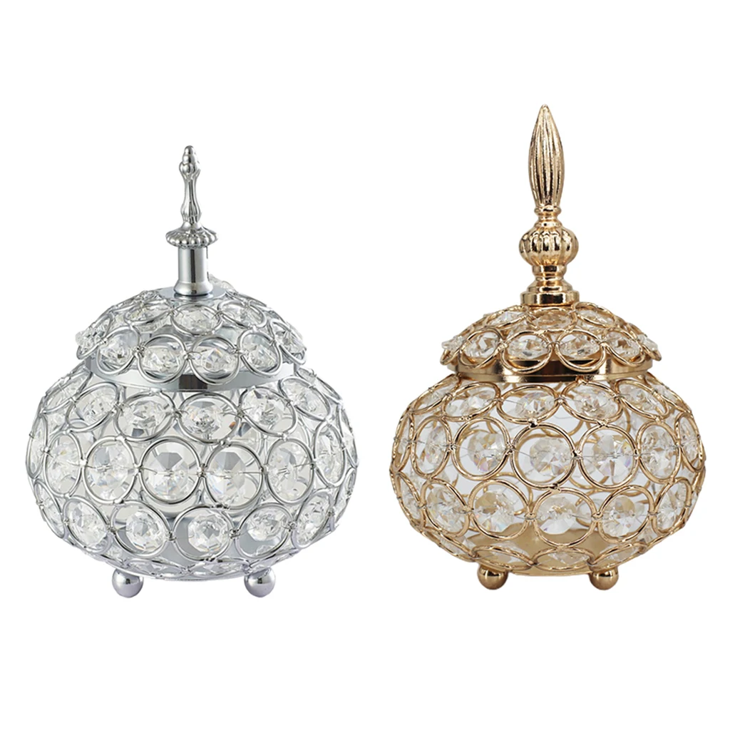 Пустотелый Хрустальный подсвечник для свечей коробка ювелирных изделий золотые