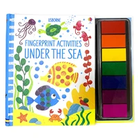 finger graffiti painting picture book pigment washable color baby learning to draw art supplies coloring book creative seal art