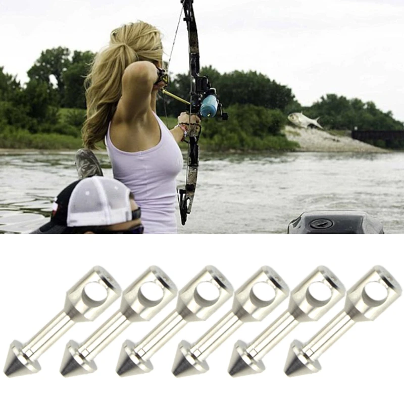 6 шт Нержавеющая сталь рыболовли ловильный ремешок с подвеской в форме ногтей