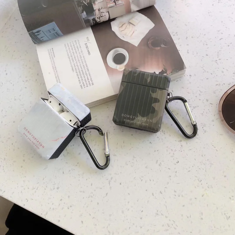 Модный камуфляжный чехол для наушников для Apple Airpods 1 2, защитный силиконовый чехол, беспроводная bluetooth-гарнитура, чехол для зарядки