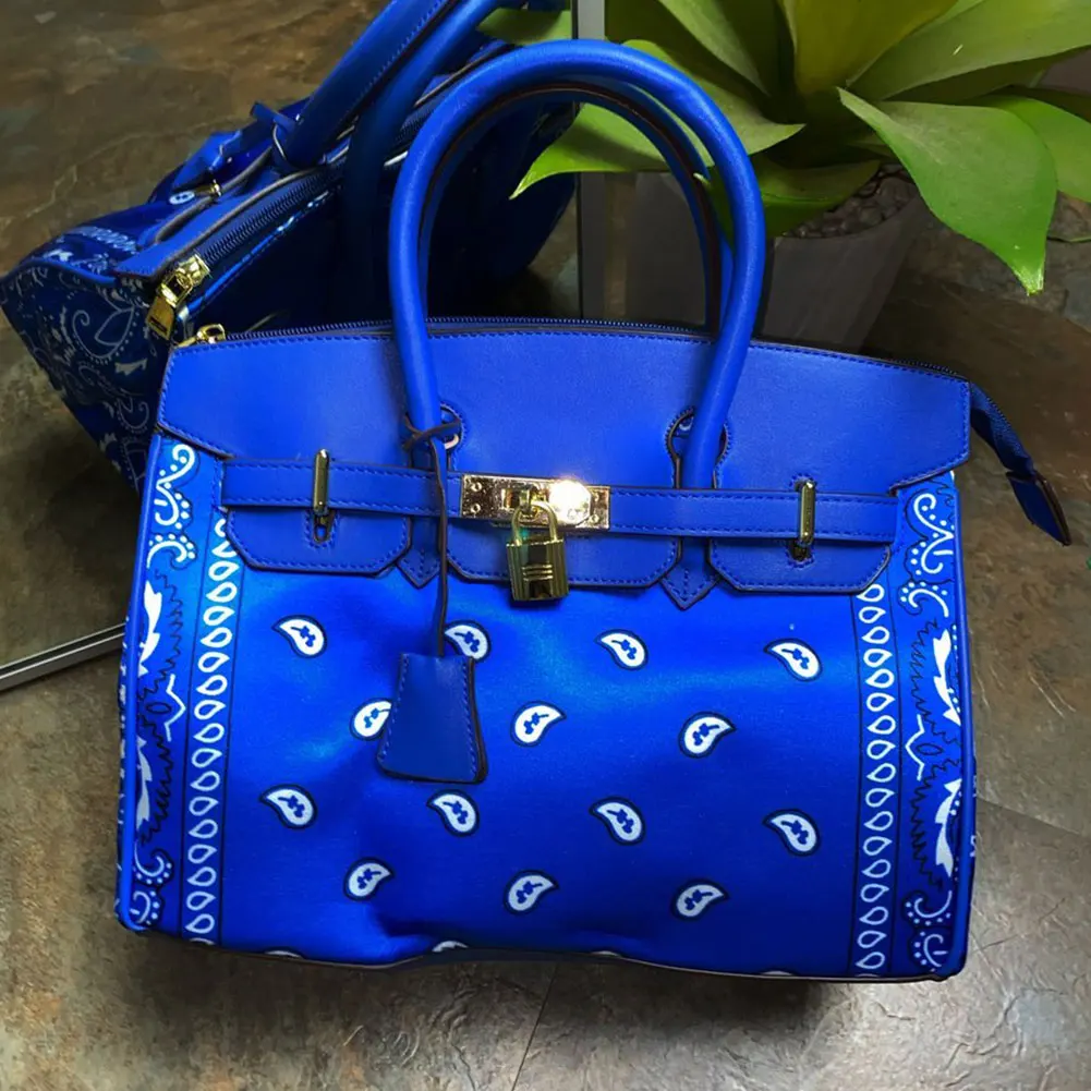 new upgraded version 2021 pink black red blue elegant paisley printed handbags women trendy large capacity office lady bags free global shipping