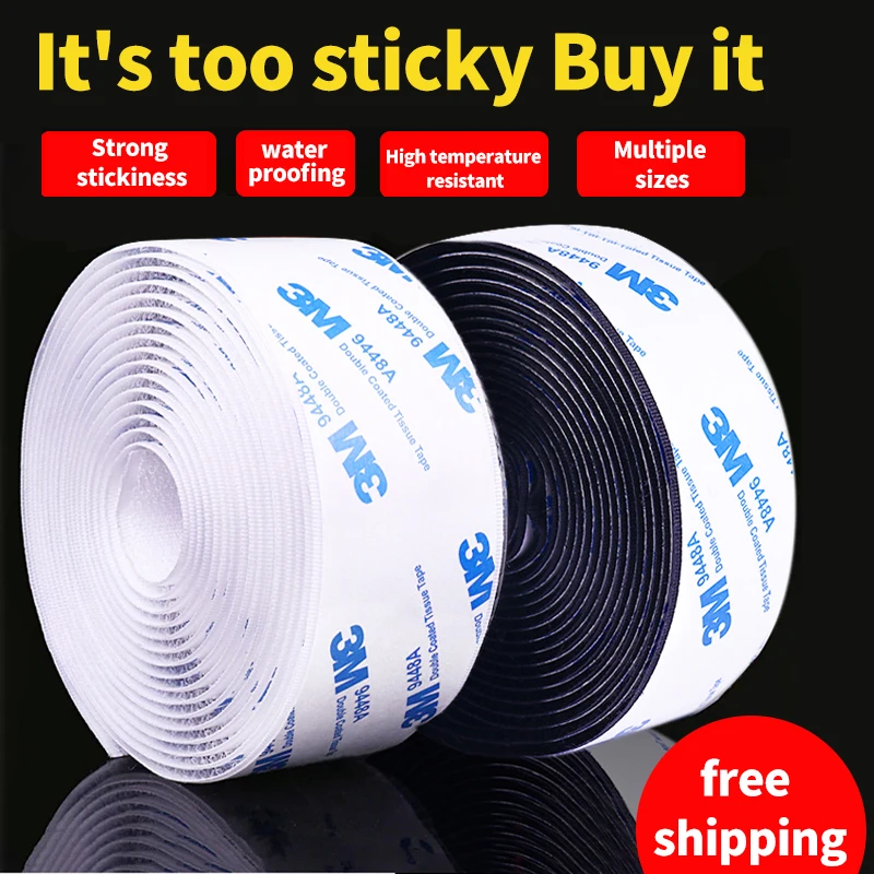 

3/5Meter velcros Strong Self adhesive Hook and Loop Fastener nylon self-adhesive tape sticker for DIY 16/20/25/30/38/50/100mm