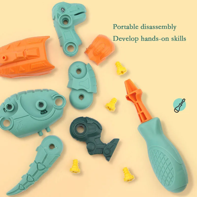 

DIY dinosaur assembly toy disassembly and assembly dinosaur children screw screw toy boy 3-6 years old intellectual
