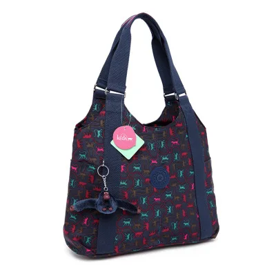 Тёмно-синий designer monkey waterproof handbags women tote brand ladies hand bags Female Nylon Mummy shoulder Bag woman purse bolsa feminina - Цвет: Тёмно-синий