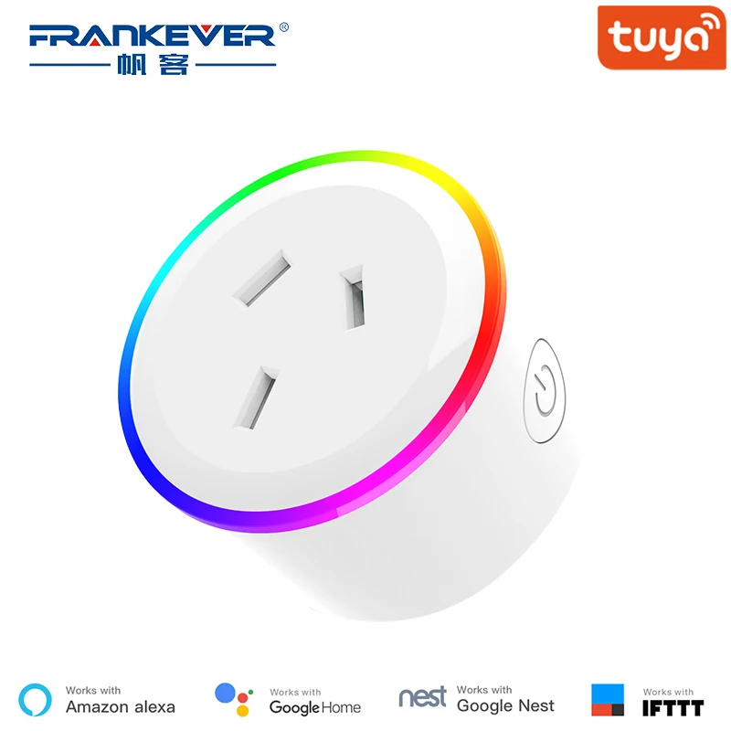 FrankEver австралийская умная розетка Wifi умная розетка Новая Зеландия AU Plug 10A Tuya Smart Life приложение работает с Alexa Google Home