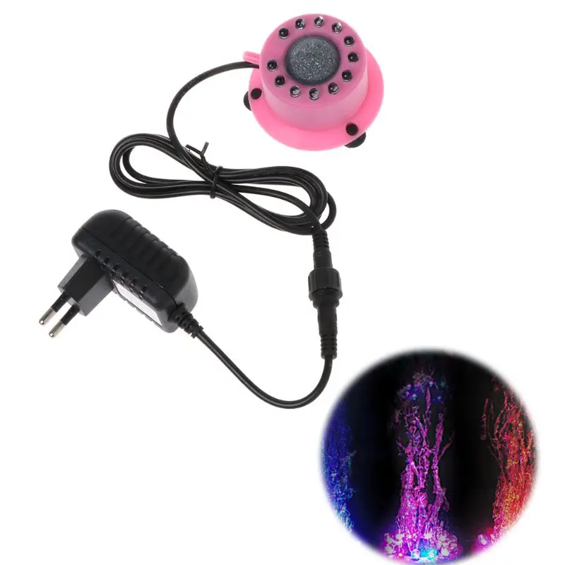 

Mini Colorful Submersible 12 LED Light Air Curtain Bubbles Aquarium Accessories 97BB