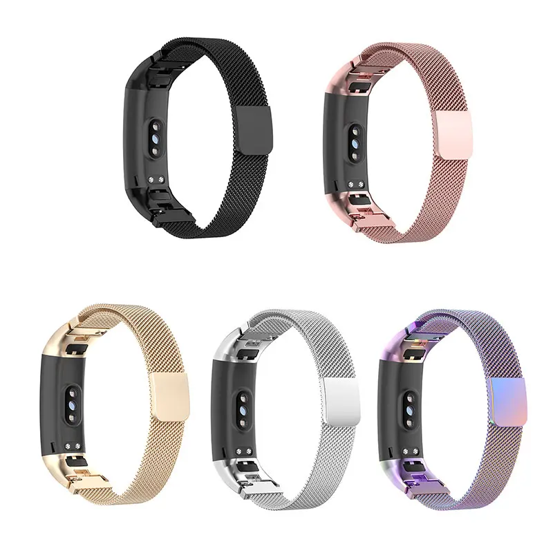 Для huawei honor Band 5/honor 4 металлические браслеты ремешок из нержавеющей стали браслет