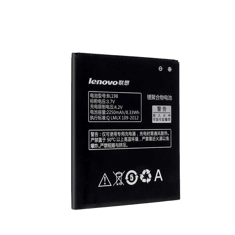 100% Оригинальный Батарея BL198 для Lenovo A859 A860E S890 A850 A830 A678T S880I K860 K860I 2250 мА/ч запасная