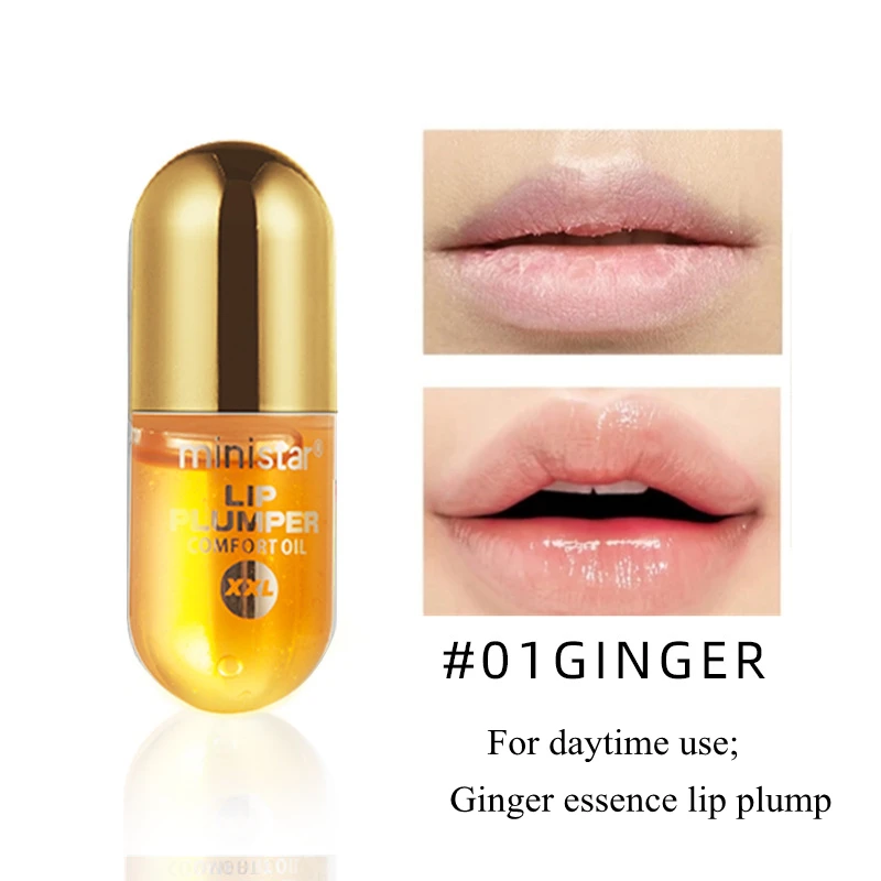 

1PC Moisturizing Plumping Lip Gloss Lip Plumper Enhancer Repair & Reduce Lip Fine Lines Lip Care Serum Lip Moisturizing