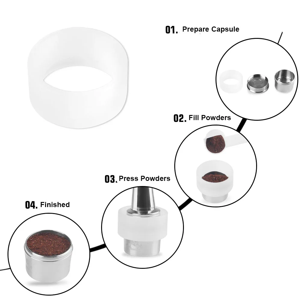 

ICafilas Stainless Metal Coffee Capsule For Nespresso Machine ECO-Friendly Filter Two Type for Nespresso