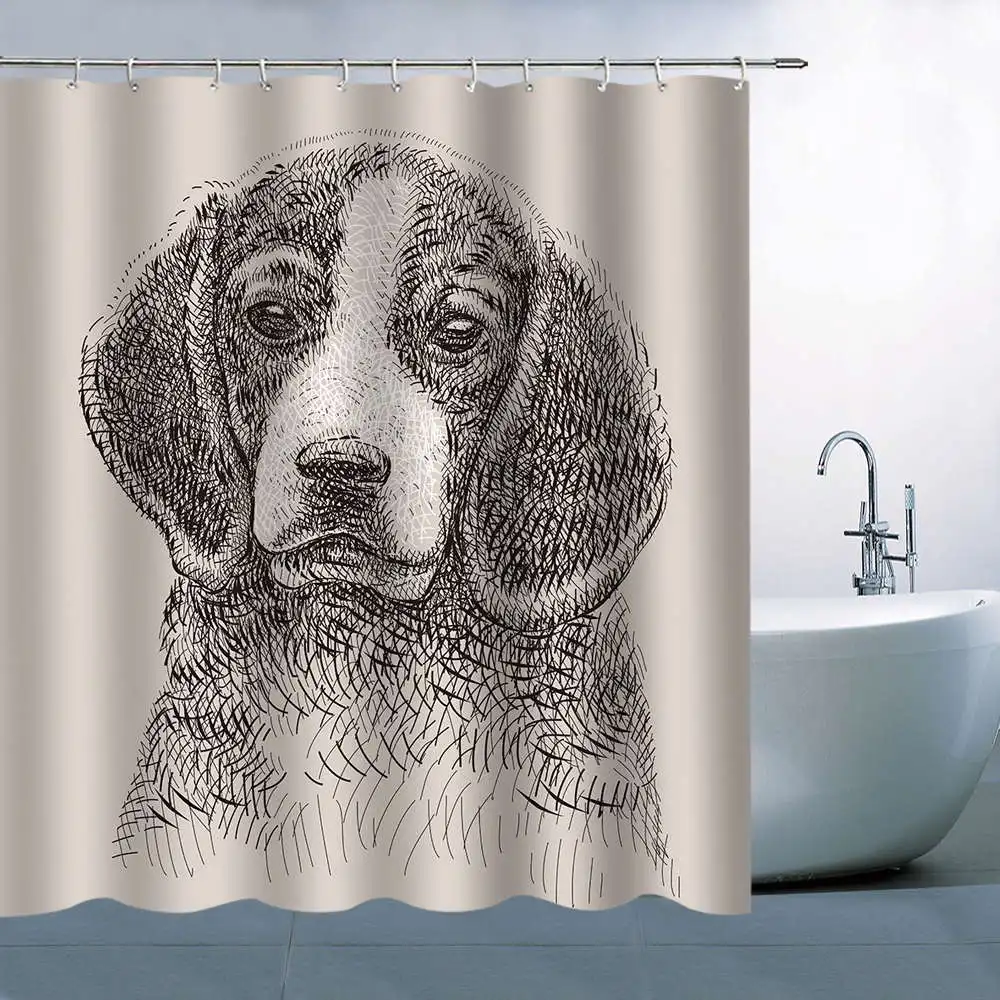 3D печать высокое качество экраны для ванной занавески душа листья домашний декор