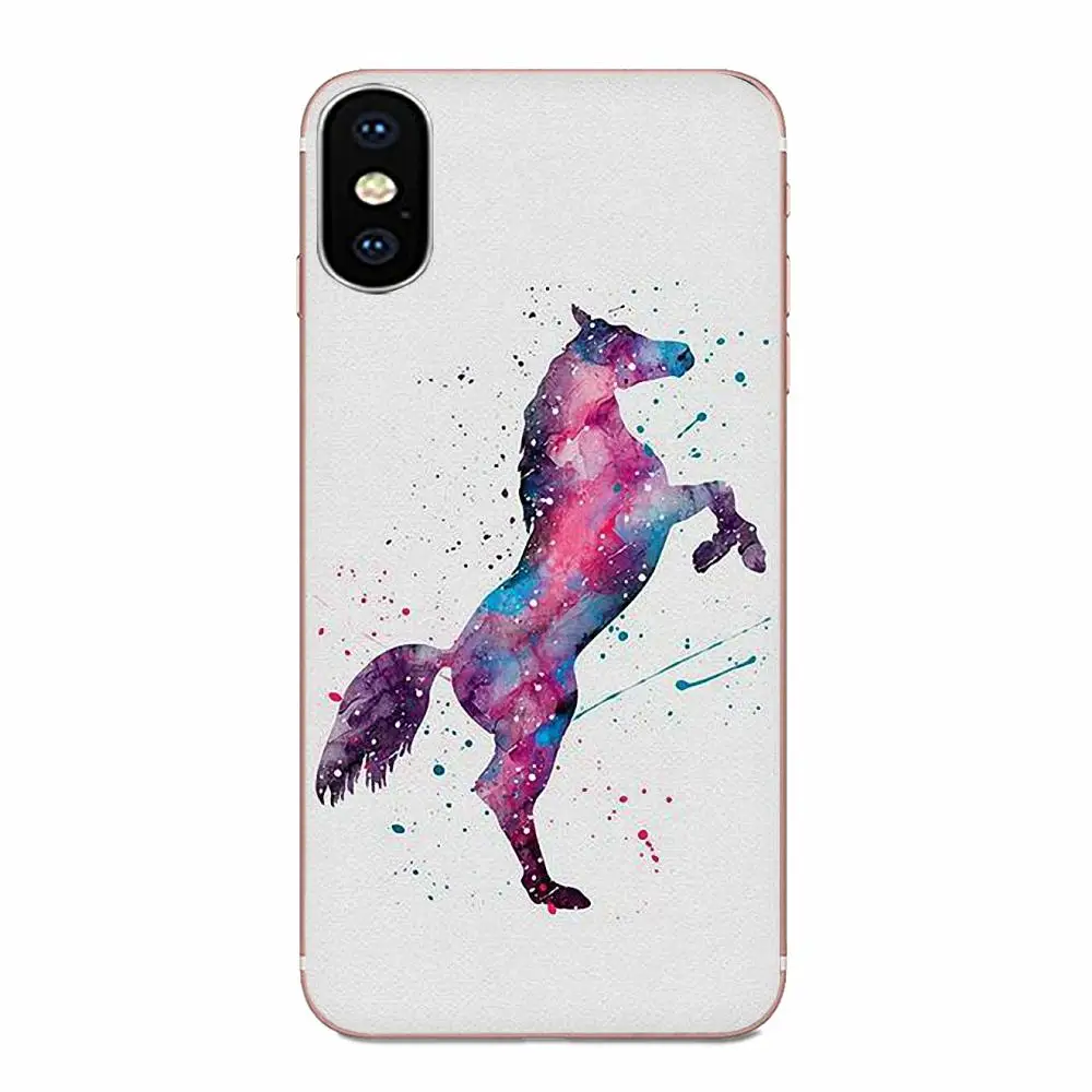 Для huawei P7 P8 P9 P10 P20 P30 Lite Mini Plus Pro Y9 Prime P Smart Z защитный корпус телефона Акварельная лошадь