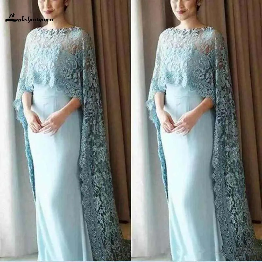 Винтажное платье для матери невесты с кружевной накидкой vestido de noiva формальное