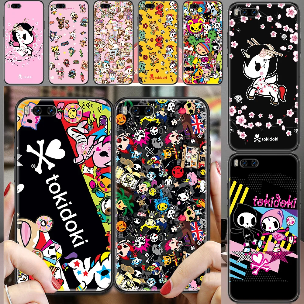 

Japan brand tokidokies Phone case For Xiaomi Mi Max Note 3 A2 A3 8 9 9T 10 Lite Pro Ultra black soft funda 3D hoesjes trend back