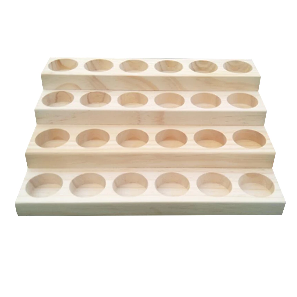 

Wooden Essential Oil Storage Rack Organizers for Storage & Tabletop Display Aromatherapy Essential Oil Tabletop Display