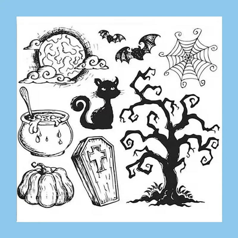 

ZATBWS Clear Stamps For DIY Scrapbooking/Card Making/Album Decorative Rubber Stamp Crafts
