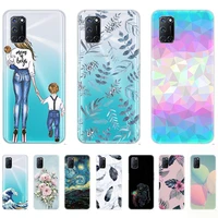 for oppo a52 case tpu silicon abstract luxury cute shell phone cover on oppo a52 anti knock personality fundas coque etui bumper