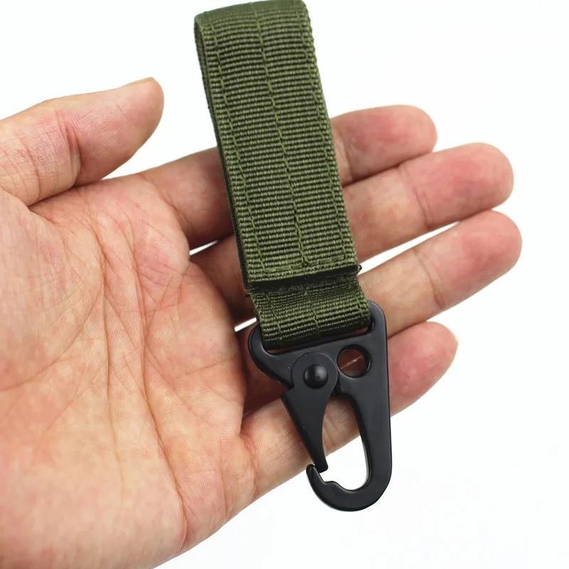 

attach belt clip webbing backpack strap Quickdraw clasp outdoor Carabiner camp water bottle hanger tactical holder hook