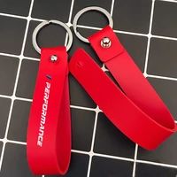 for bmw e30 e34 e36 e39 e46 e60 e84 e87 e90 pu leather car keychain business gift leather keyrings car key strap waist wallet