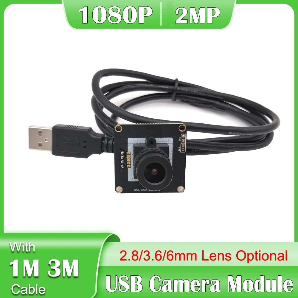 HD 2 0 мегапиксель 1080P USB веб-камера 8 мм 3 6 широкий угол CMOS OV2710 MJPEG 30fps PCB UVC Модуль