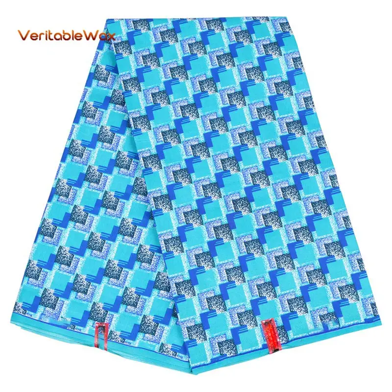 Ankara African Polyester Wax Prints Fabric 2022 High Quality 6 Yards VeritableWax For Party Dress FP6184 | Дом и сад