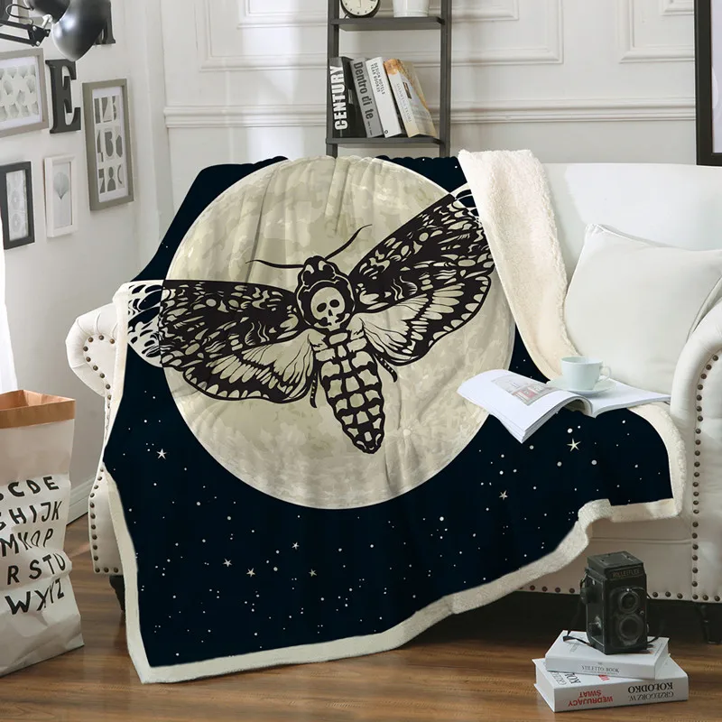 

Skull series cashmere blanket, sofa blanket, nap air conditioner blanket