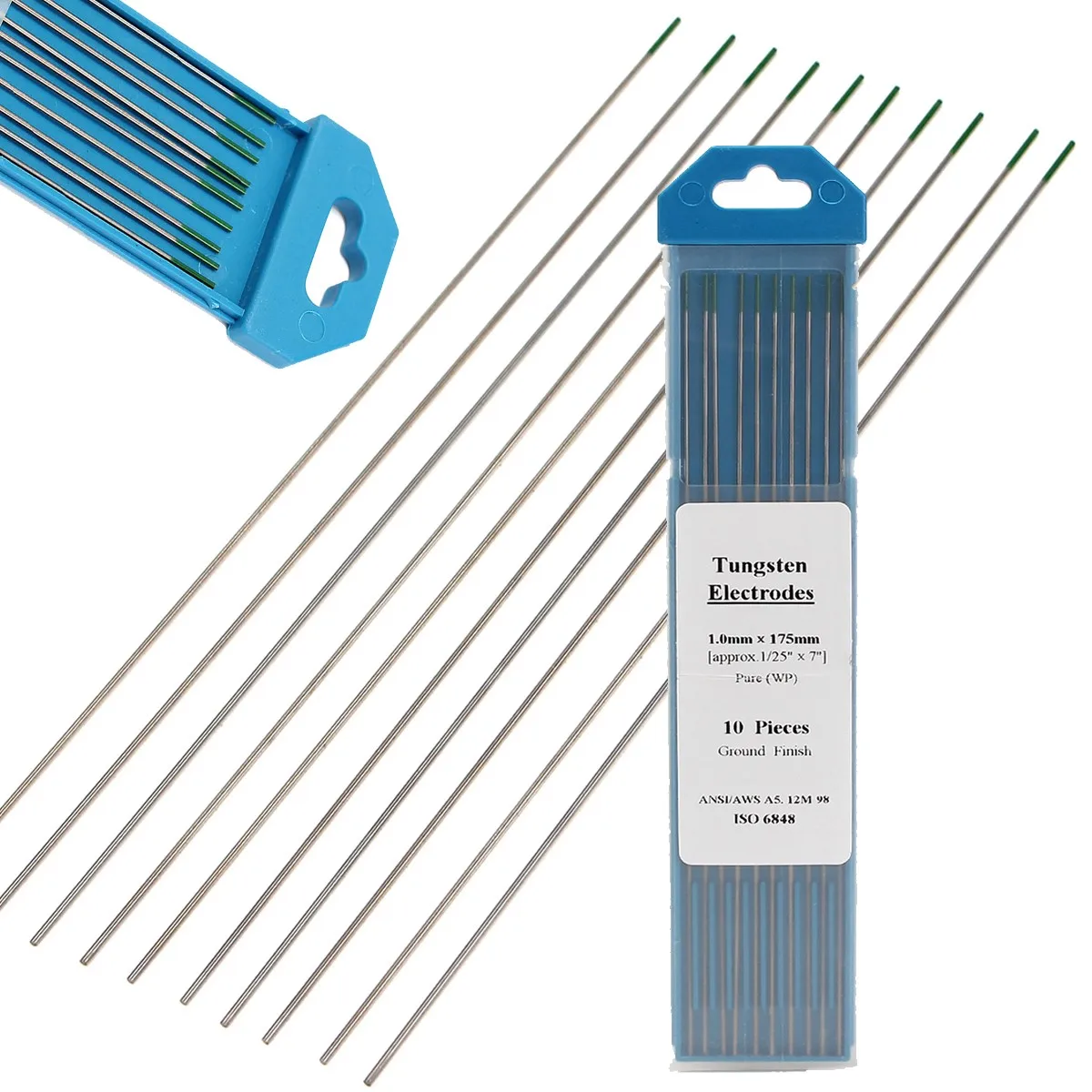 

10pcs/Box Welding Electrodes Rods 1x175mm Lanthanum Tungsten Electrodes Low Temperature Tig Soldering Rods Set