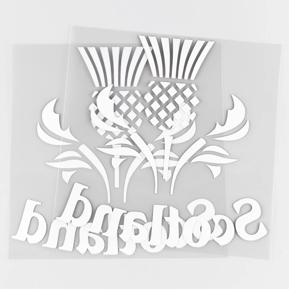 YJZT 14 × см Виниловая наклейка в виде знака Шотландии украшение из слов креативные