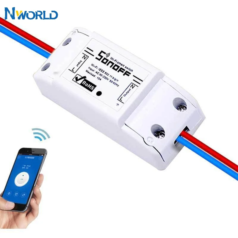 

3/5/7/10Pcs Sonoff Basic WiFi Smart Switch Intelligent Remote Wireless Control For Smart Home Homekit Modules