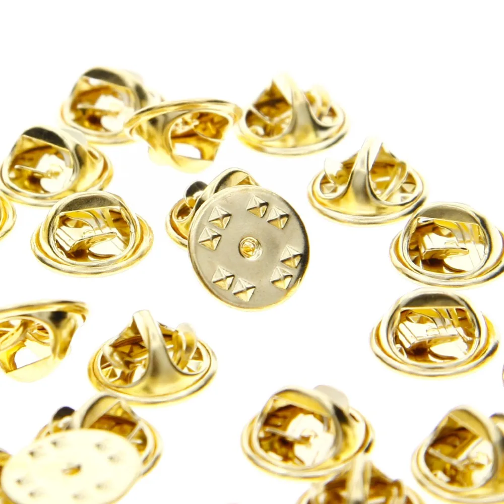 Брошь 50 шт. галстук для ногтей Шпилька отворотов задняя застёжка бабочка