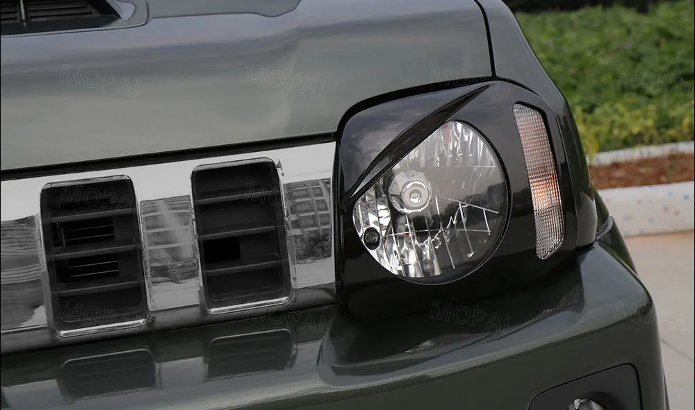MOPAI колпак лампы для Suzuki jimny ABS черный Автомобильный передний головной светильник лампа крышка для Suzuki jimny 2007+ автомобильные аксессуары Стайлинг