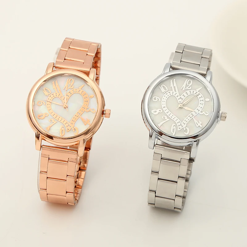 Новые Роскошные наручные часы для женщин стильные женские с золотым стальным