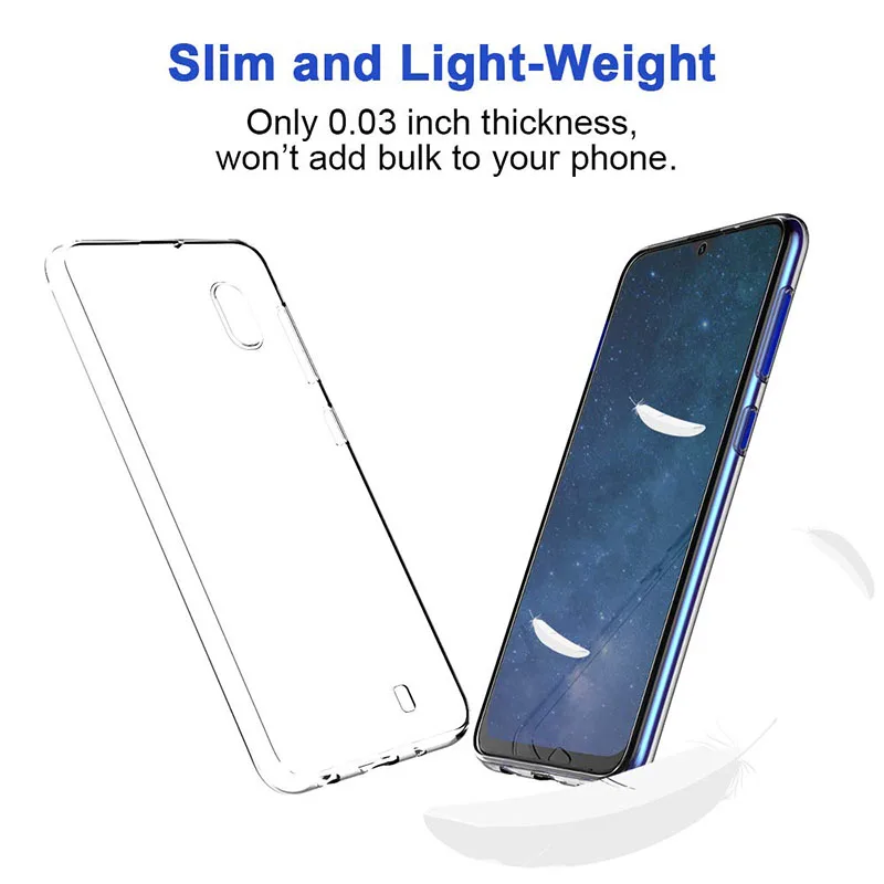 Полноразмерный защитный чехол для телефона чехол для samsung Galaxy A10 SM-A105M/DS мягкий прозрачный силиконовый чехол из мягкого ТПУ samsung A10 Galaxy-A10