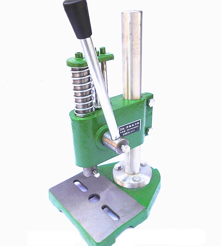0.5T / 16 Type Manual Punch Press Machine Hand Presses Punch, Worktable 130 * 195mm, Impulse Stroke 35MM,Column 38MM