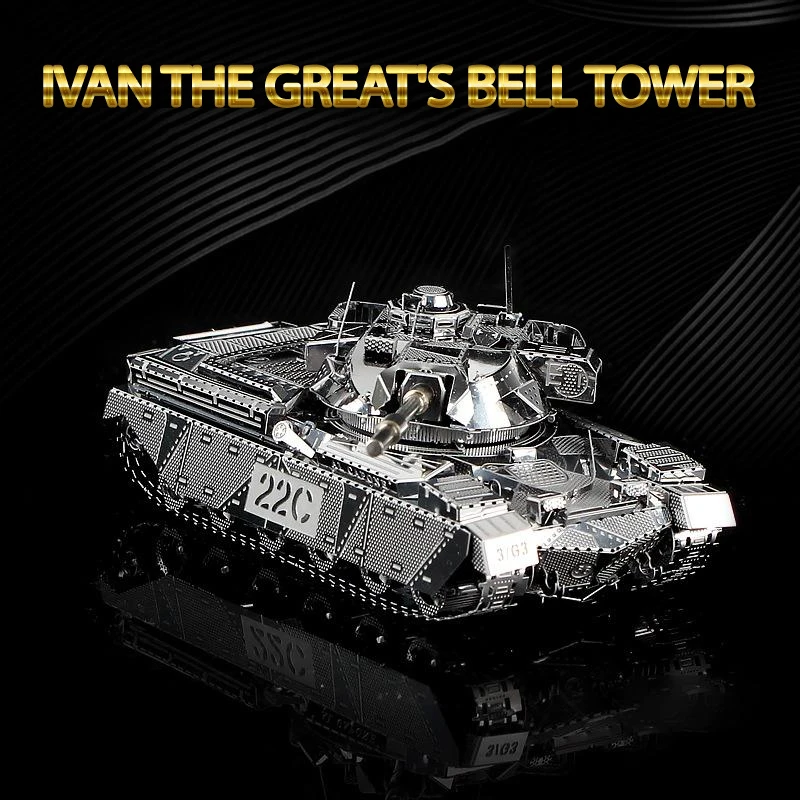 Набор металлических 3d пазлов Mk50 Js 2 Сборная модель бака игрушки сделай сам 3D