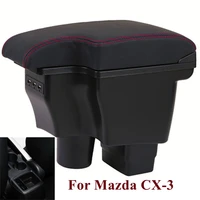 for mazda cx 3 armrest retrofit for mazda 2 skyactiv version cx3 cx 3 car armrest storage box car accessories charging with usb