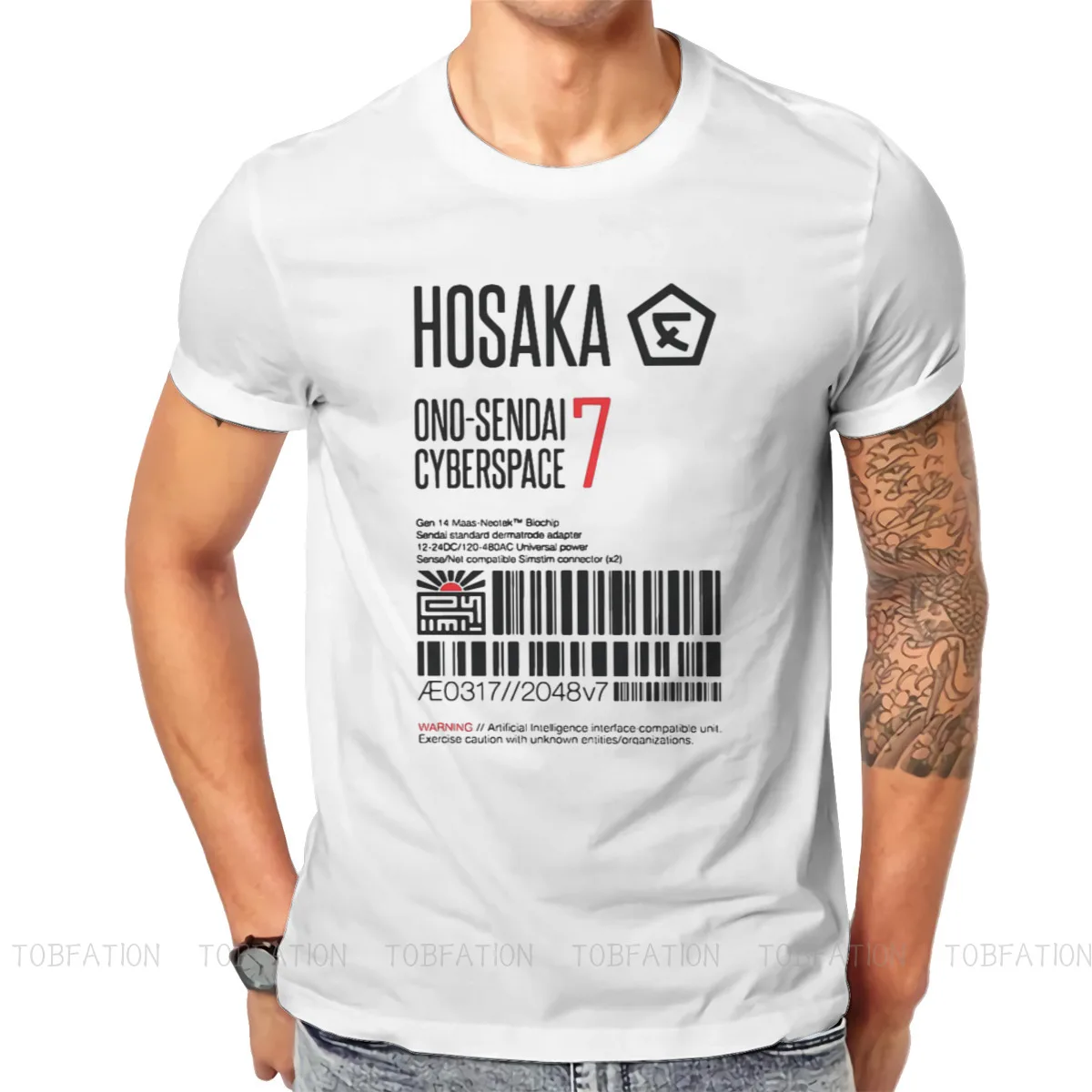 Неуромант Генри Дорсетт чехол Новая мужская футболка Hosaka Ono Sendai Cyberspace 7 ярлыков