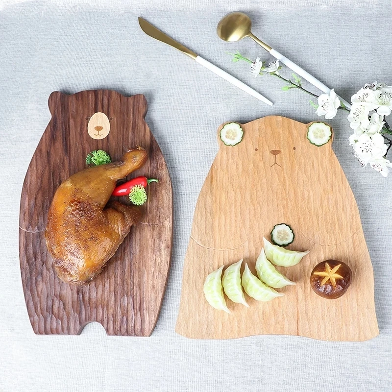 

Ebony Wood Home Kitchen Cutting Board Fruit Chopping Board Bread steak cutting Trays