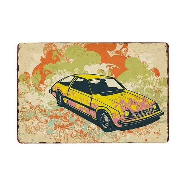 

Retro Car Metal Tin Sign Garage Poster Vintage Plaque Pub Decorative Cafe Wall Decoration Home Decor 20x30cm