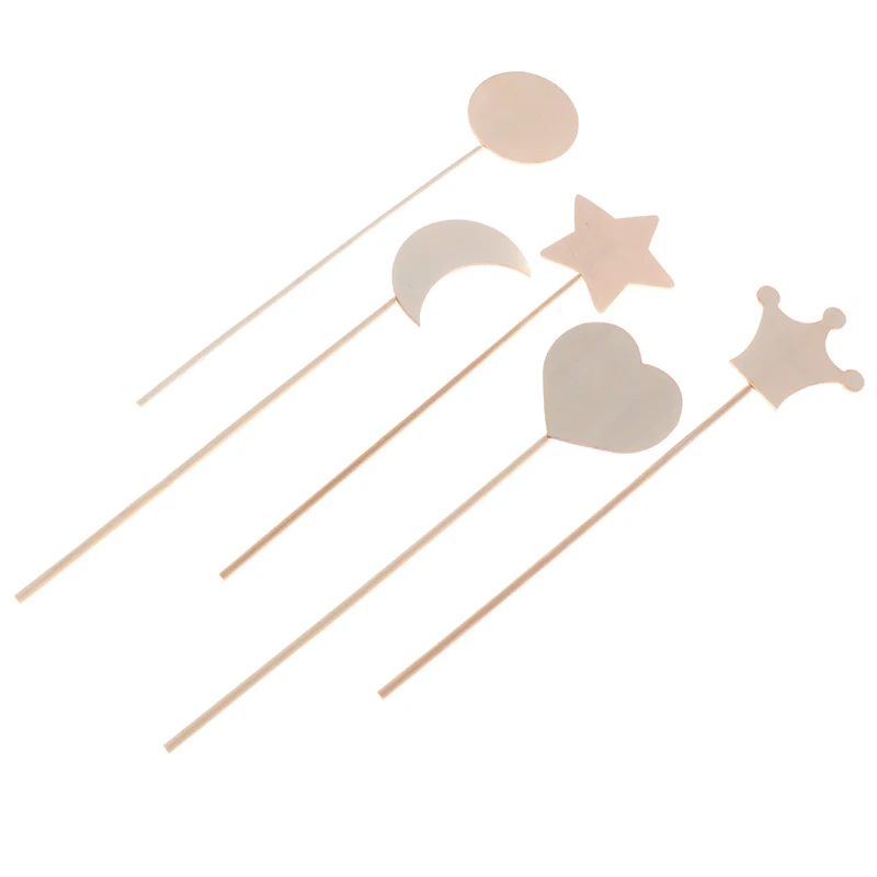 1 шт. детская принцесса для девочек DIY Ручная роспись Деревянная волшебная