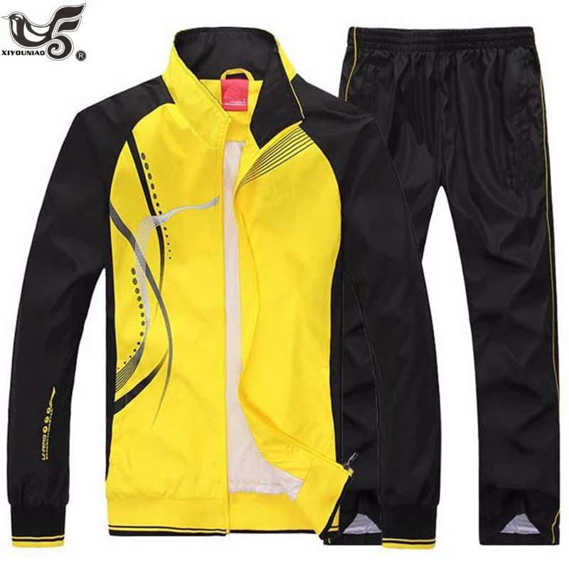 Спортивный костюм мужской, куртка + штаны, весна-осень, спортивная форма для баскетбола от AliExpress WW