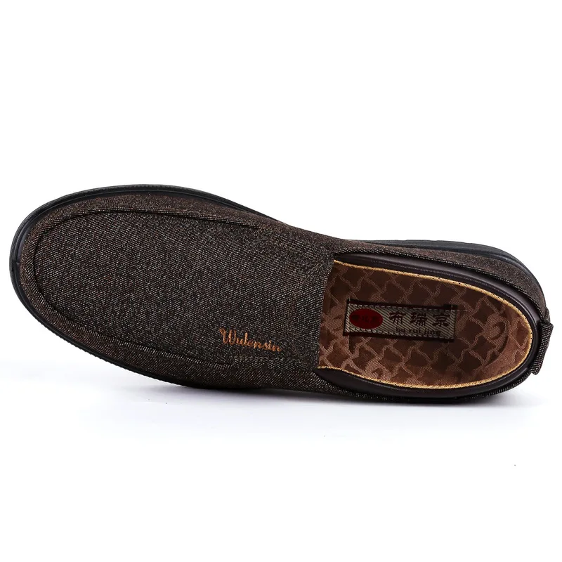 Туфли мужские из денима на шнуровке повседневная холщовая обувь дышащие