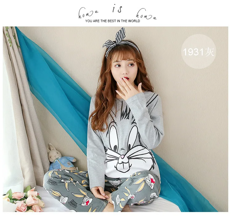 2019 комплект из двух предметов для отдыха зимняя Пижама домашняя одежда с принтом