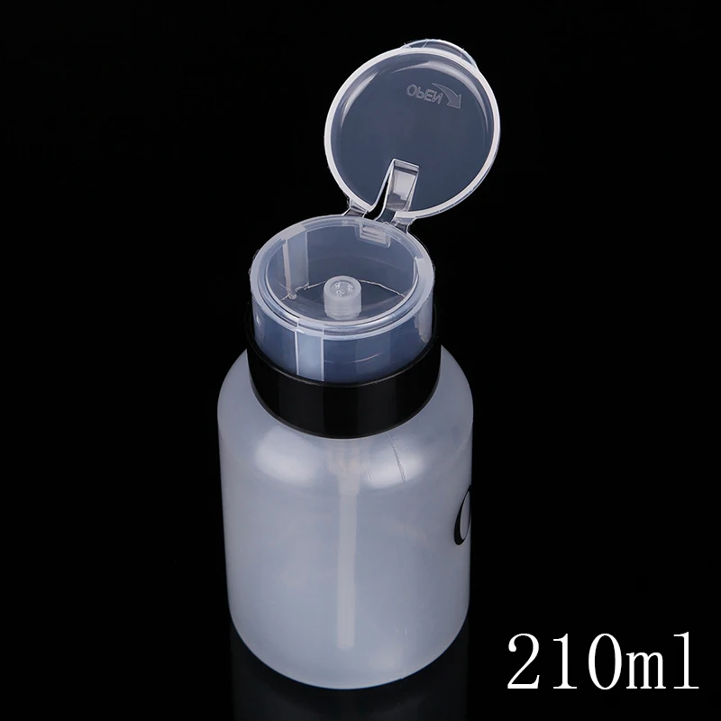 Monja Nail Art Mini Pump Dispenser Empty Bottle Acrylic Gel Polish Remover Cleaner Liquid Alcohol Disinfectant Storage Container | Красота и
