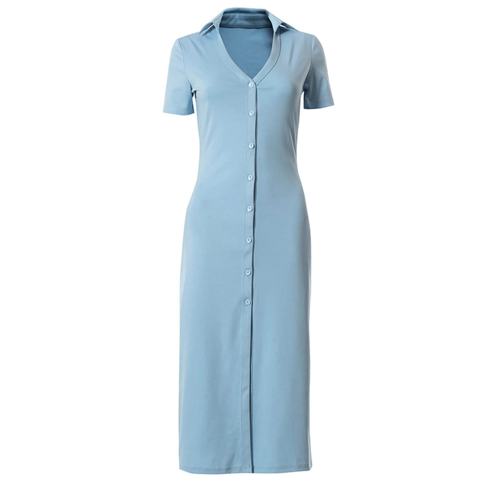

Vestidos De Mujer Casual Robes Longue Femme Long Maxi Dress For Women Summer 2021 Fashion Blue Sukienka Kaftan Streetwear Longo