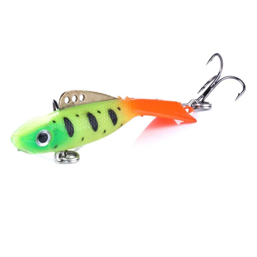 

YUZI 1pcs 6.5cm 19g Balance Vib Ice sahte yemler Fishing Lure Wobber Pesca artificial Bait Lead ratlins and vib for winter