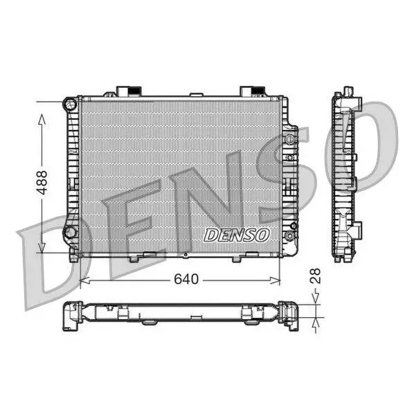 Радиатор системы охлаждения MB W210/S210 2.5 3.2i/D 95 03 DENSO|Диски колёсные| |